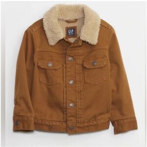 GAP Kids Sherpa Icon Denim Jean Jacket